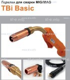 Горелка полуавтоматическая  TBi Basic 250 orange-ESG, длинна рукава 3 метра - st-e.info - Магнитогорск