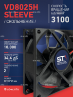 Вентилятор VD8025H sleeve (скольжение) 24V - st-e.info - Магнитогорск