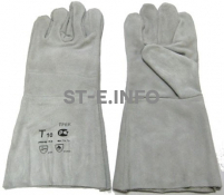 Перчатки-краги для сварщика пятипалые серые - st-e.info - Магнитогорск