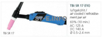 Горелка для аргонодуговой сварки TIG SR-P 17 FX TBi  8 м (газовое охлаждение) - st-e.info - Магнитогорск