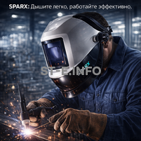 Маска сварщика Sparx с устройством подачи воздуха - st-e.info - Магнитогорск