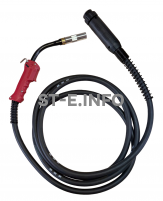 Сварочная горелка для полуавтомата QTB-500A длина кабеля 4 метра, евроадаптер - st-e.info - Магнитогорск