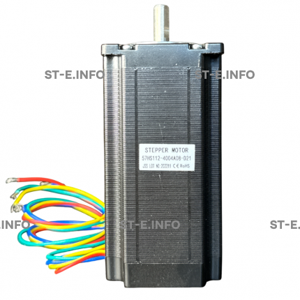 Двухфазный шаговый двигатель 57HS112-4004А08-D21 вал 8,0 мм - st-e.info - Магнитогорск