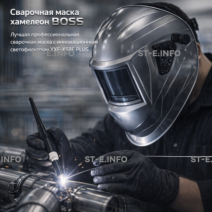 Сварочная маска хамелеон BOSS (YXE-X58E Plus) - st-e.info - Магнитогорск